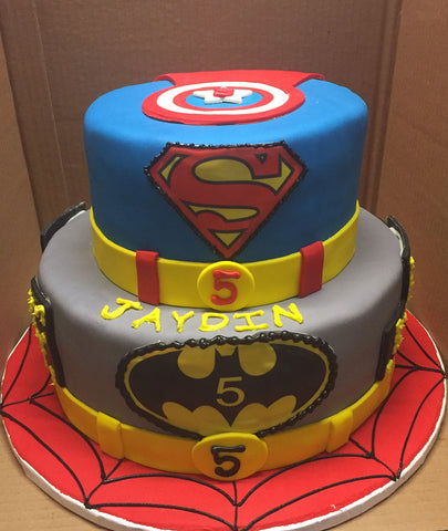 Superhero Themed Cake